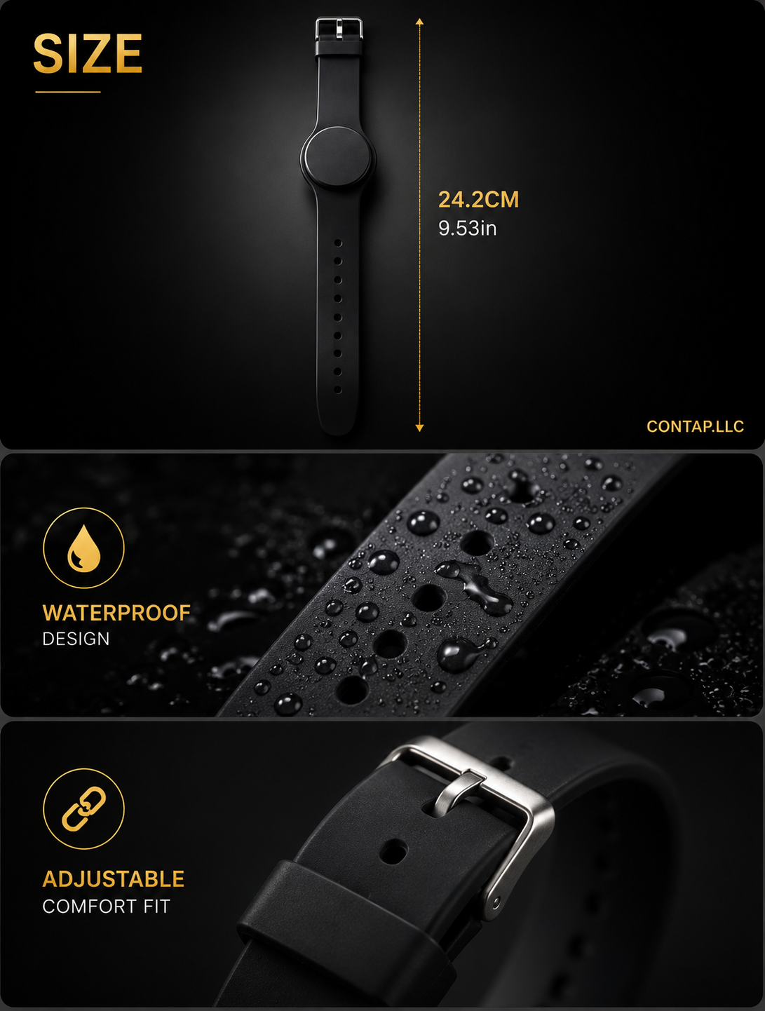 NFC 215 Wristband – Smart Silicone Band