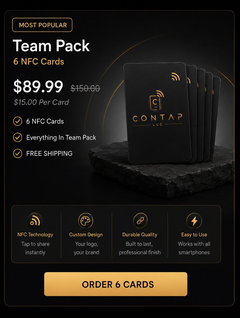 Team Pack – 6 NFC Cards