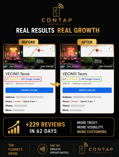 Contap NFC Google Review Card